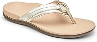 Vista 16 de Sandalias Vionic Tide Aloe, con tira para dedos, con diamantes de imitación, con soporte de arco ortopédico oculto, para mujer Moca