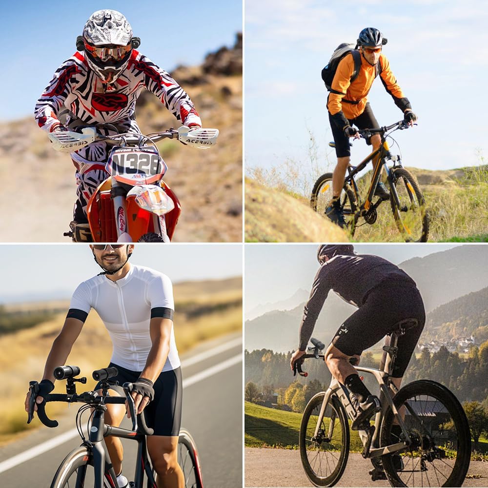 Caméras de Casque WiFi VSYSTO pour vélo et Moto avec télécommande, caméras HD 1080P 150°, caméra d'action étanche, caméra embarquée pour vélo, Enregistrement en Boucle, capteur G