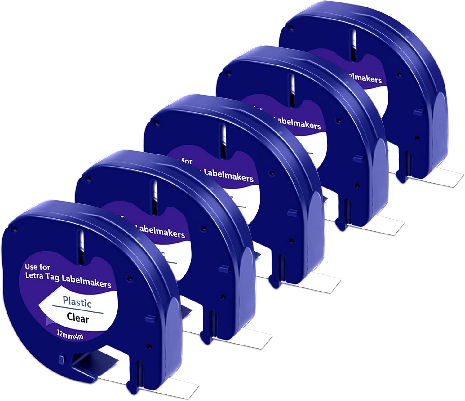 Compatible DYMO Clear Lablel Tape Rplacemen for Dymo Letratag Label Maker  Refills 16952 Clear Plastic Tape ,Work for DYMO Plus LT100H LT100T QX50 ...