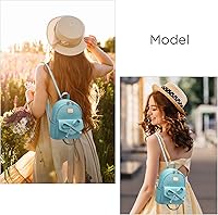 Vista 7 de Bonita mochila de piel con lazo para mujer