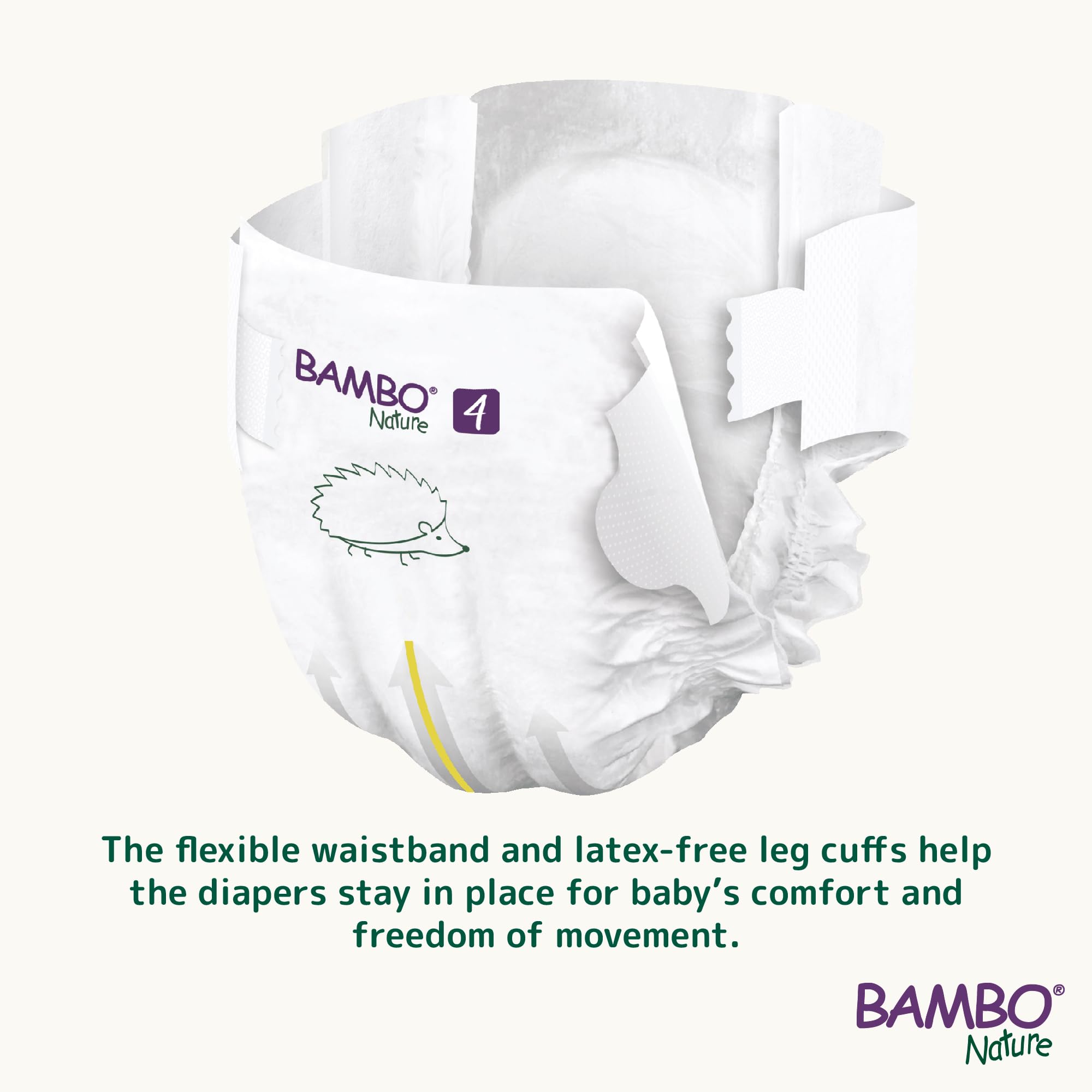 Pañales Bambo Nature talla 4 – 7 a 14kg (Pack 6 × 24 Un)