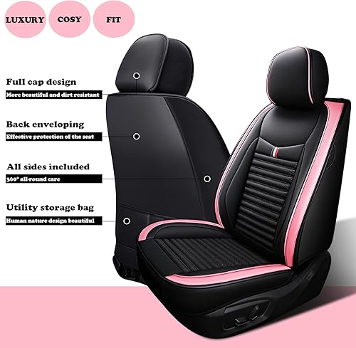 Miniatura 5 de Funda de asiento de automóvil para Chrysler 200 2011-2017, fundas de asiento de automóvil de cuero estándar, funda universal antideslizante para