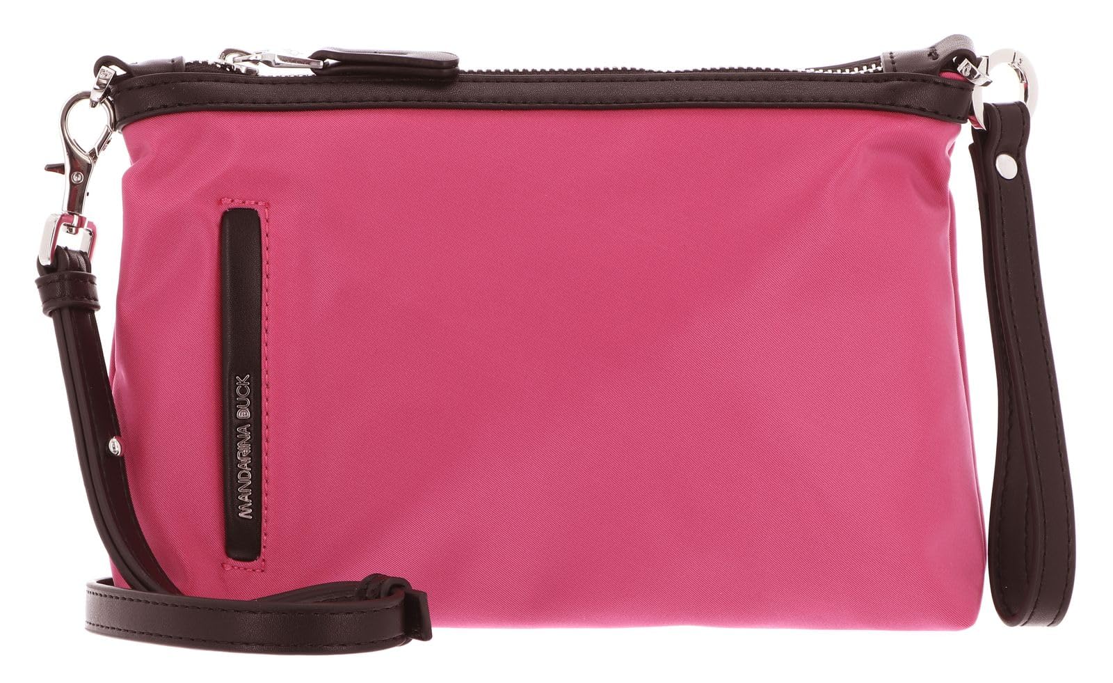 Mandarina Duck Hunter Vanity Bag, Women's Beauty Case, Black, One Size, raspberry rose, Taglia Unica
