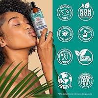 Vista 8 de GuruNanda Extracto de aceite de coco, aliento fresco y blanqueador, 7 aceites esenciales y vitaminas para dientes y encías saludables, sin alcohol