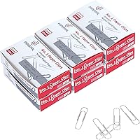 Vista 16 de PAPERPAL Clips para oficina, escuela y uso personal, clip de papel antideslizante #1 (1-2/7 pulgadas), 2000 clips de papel medianos