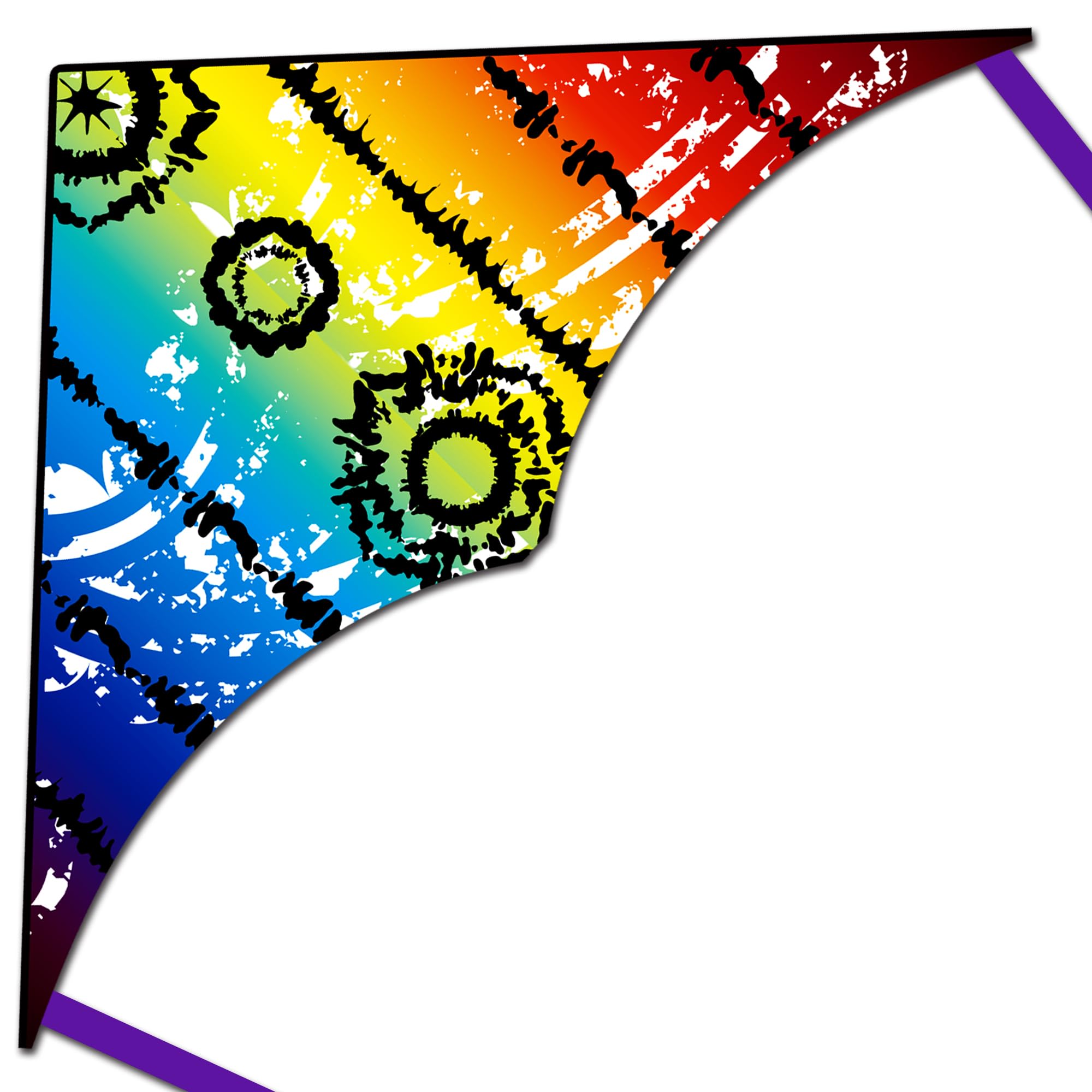 HONBO Kites for children,Huge Kites for Adults, Beginner Kite for Kids Easy to Fly, The Easiest Single Line Beach Kite, with 300ft String Kite Handle (SKY EYE)
