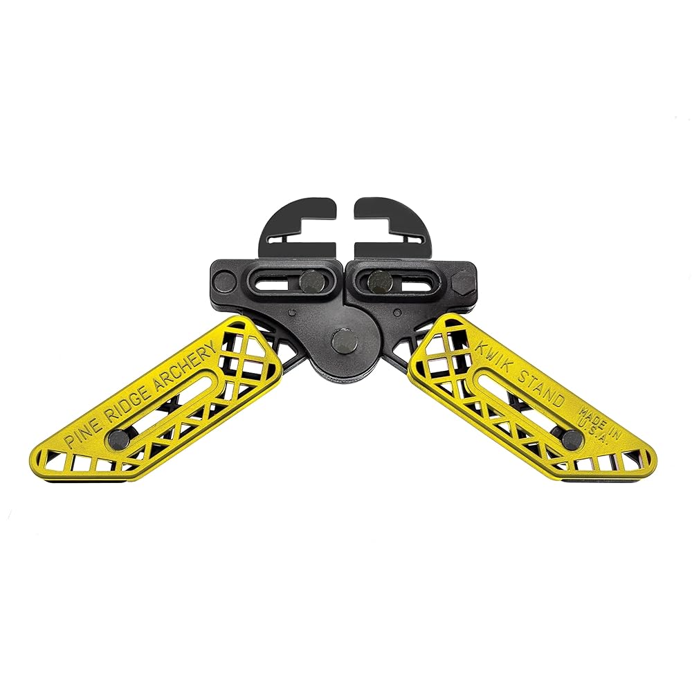Pine Ridge Archery unisex adult Kwik Stand Bow Support, Yellow, Universal US