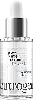 Neutrogena Hydro Boost Glow Booster Primer & Serum, Hydrating & Moisturizing Face Serum-to-Primer Hybrid, Infused with Pur...