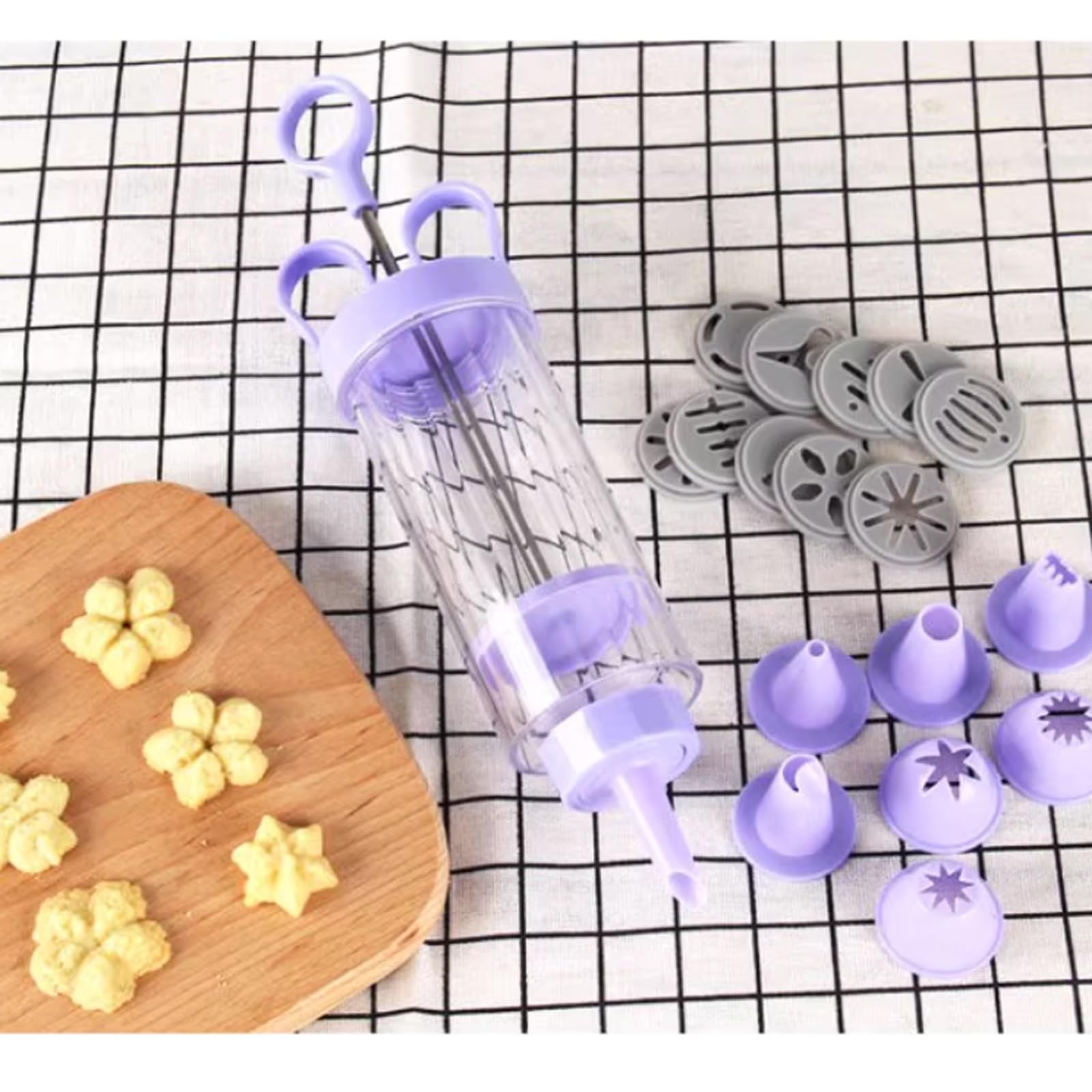 Lot de Douilles à pâtisserie, Piping Tips Cake Decorating Icing Tool with 7pcs