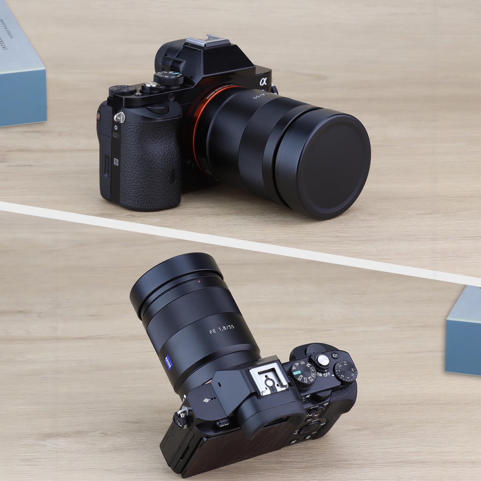 Haoge LH-RX1B Paraluce quadrato in metallo a baionetta per Sony FE 35 mm F2.8 ZA Carl Zeiss Sonnar T* FE 55 mm F1.8 ZA FE 24 mm F1.8 ZA E Mount Lens