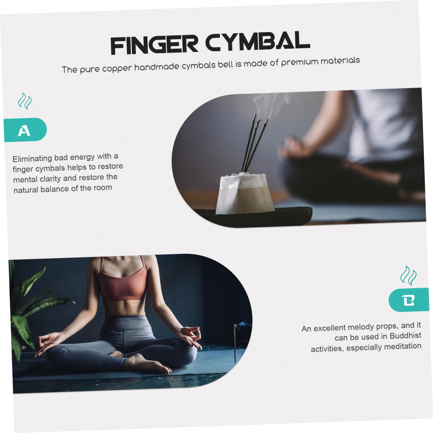 Abaodam Nepalesische Zimbeln Aus Kupfer Handgefertigt Für Meditation Und Religiöse Zeremonien Leicht Transportierbare Percussion-instrumente