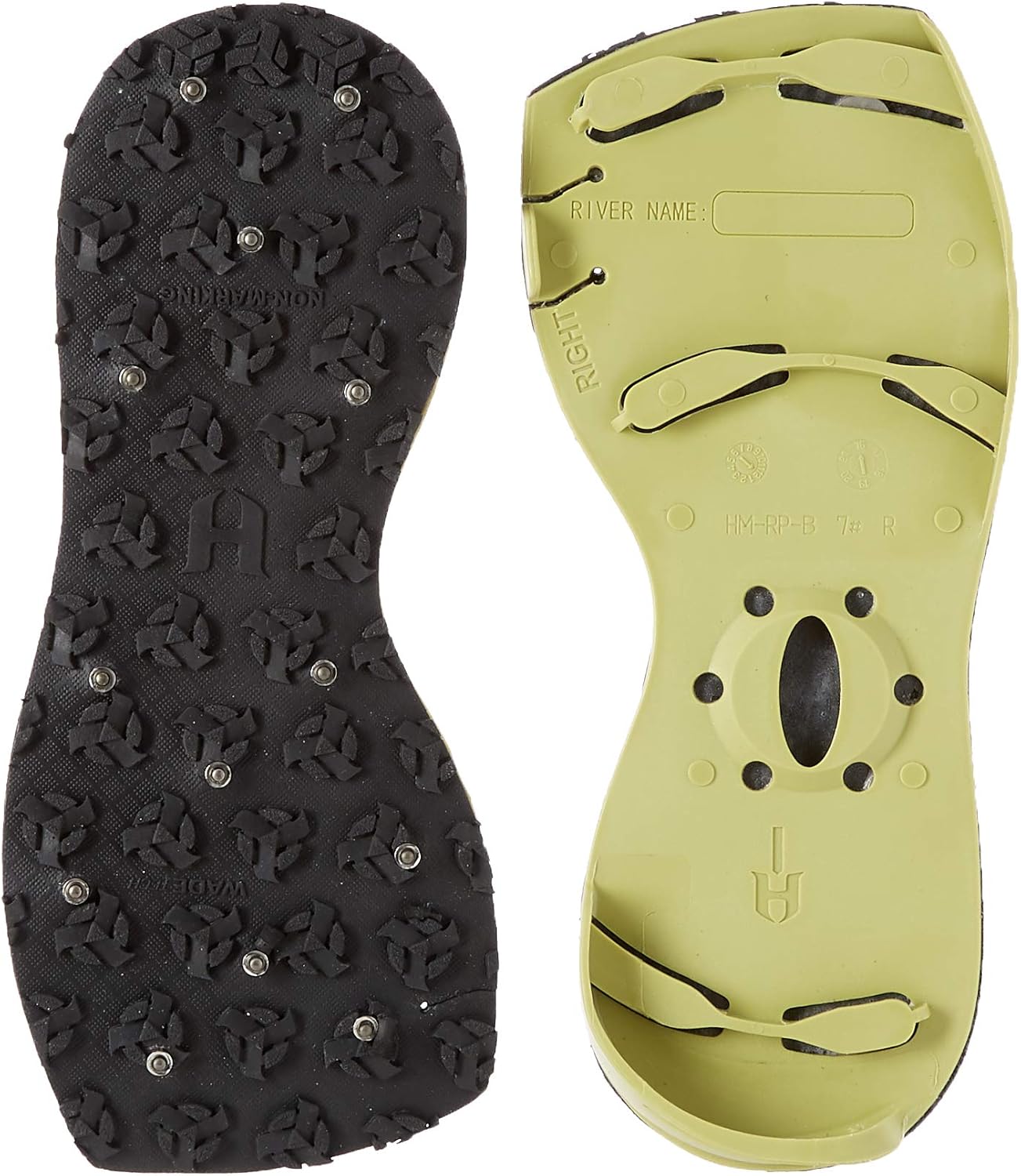 (US 8 EU 41 UK 7, Black/Hodgman Green) - Hodgman H-LockTM Sole (St