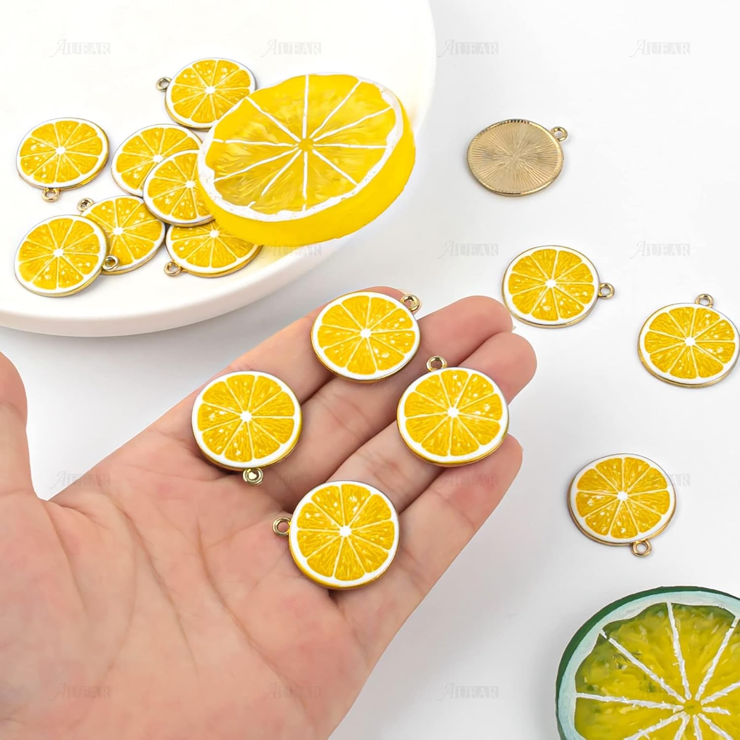 AUEAR, Enamel Charms Fruit Dainty Dangle Charm Pendant for DIY Crafts Jewelry Making Necklace Bracelet Earring DIY Jewelry Accessories Charms - Image 5