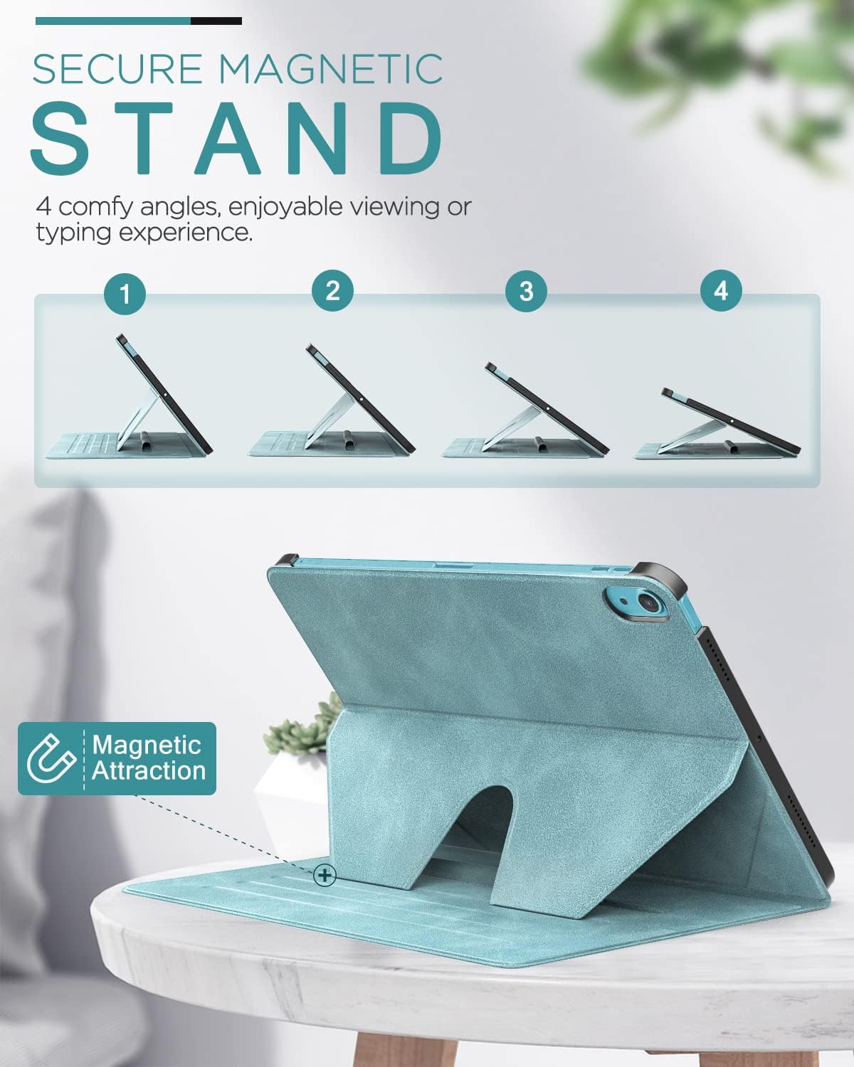 Prоduсt Dеаl MoKo Case Fit iPad Air 5th Generation 2022/iPad Air 4th Gen 10.9 2020 with Pencil Holder, [Support Apple Pencil 2 Charging] Protective Cover for iPad Air 5/4, Multi-Angle Magnetic Stand, Cloud Blue