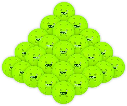 Elite 40 Pickleball Balls Cold Weather Rated Tournament and Competition Ball 4 Pack of Balls 50 Pack 100 Bulk Pack USA Pickleball Approved