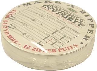 Sullivans White Make-A-Zipper Kit Invisible 4.5yd, 1 Count (Pack of 1)