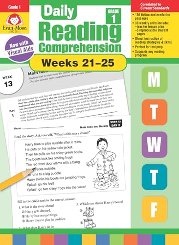 daily reading comprehension grade 1 weeks 21 25 digital educational resources