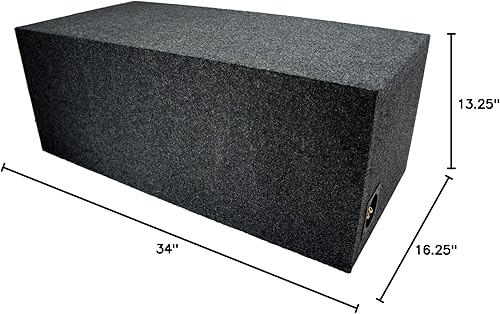 Miniatura 5 de American Sound Connection Doble 12" subbox portado ventilado subwoofer recinto MDF coche audio sistema estéreo