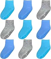 Vista 9 de Calcetines de media altura con agarres para bebés (9 pares) para niños pequeños de 0-7 años