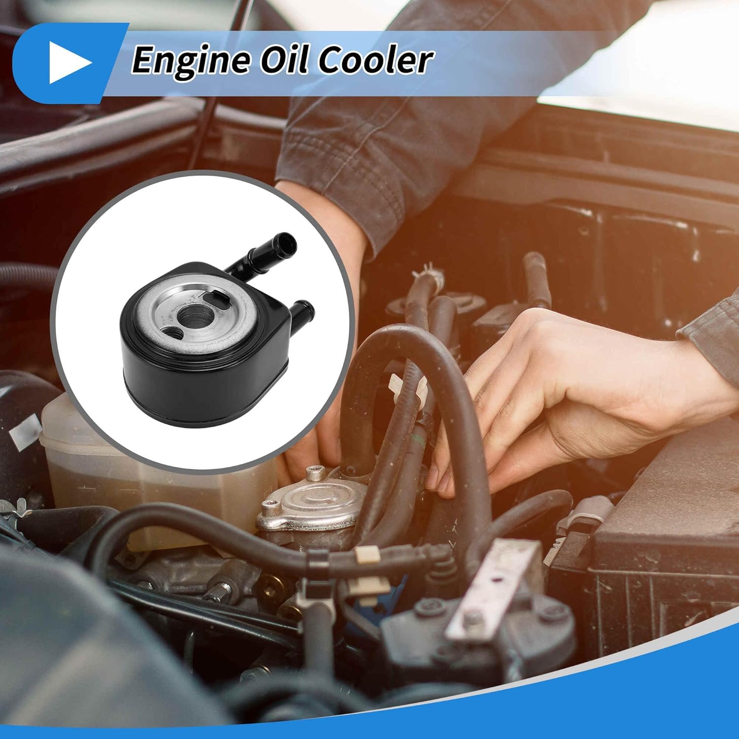 Engine Oil Cooler for Ford Explorer 2002-2010 Transmission Oil Cooler Trans Cooler No.1L2Z6A642FA Aluminum Alloy 1 Pc Car