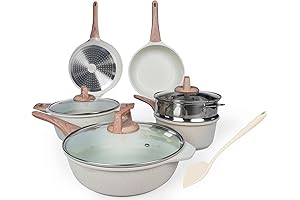 Ucclife Pots and Pans Set Nonstick, Granite Frying Pans for Induction Suitable,...