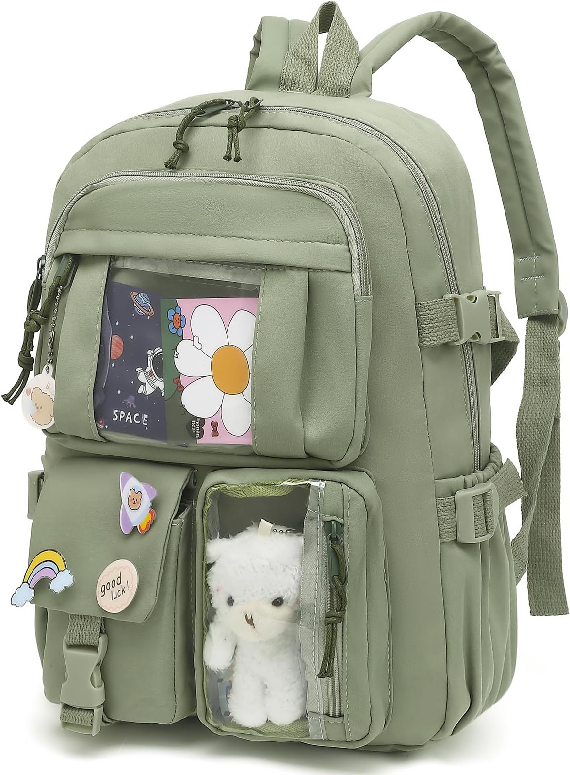 HUILIUSUO School Backpack for Girls Teen, Middle School Bookbags Elementary High School, Cute Kids Backpack