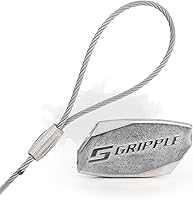 Vista 1 de Gripple - Perchas de bucle estándar Nº 1 Cable de suspensión estándar Percha con cierre para suspensión rápida Carga de trabajo segura de 25