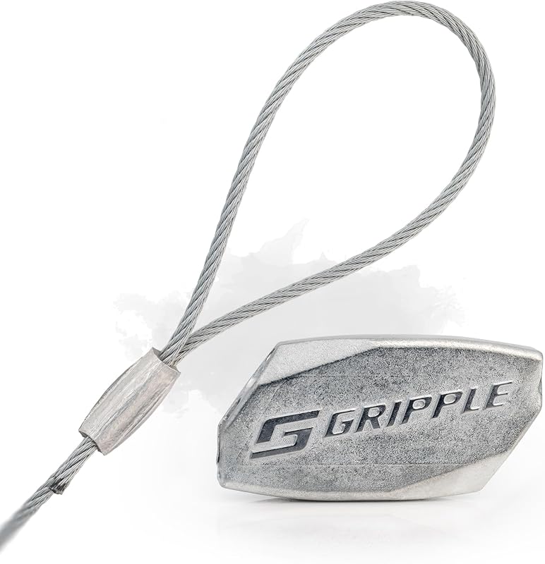 Gripple - No. 2 Standard Loop Hangers | Standard Hanger Cable | Hanger with Fastener for Fast Suspension | 100 lbs Safe Working Load | Sold in Packs of 10 | 10 Ft Wire Rope