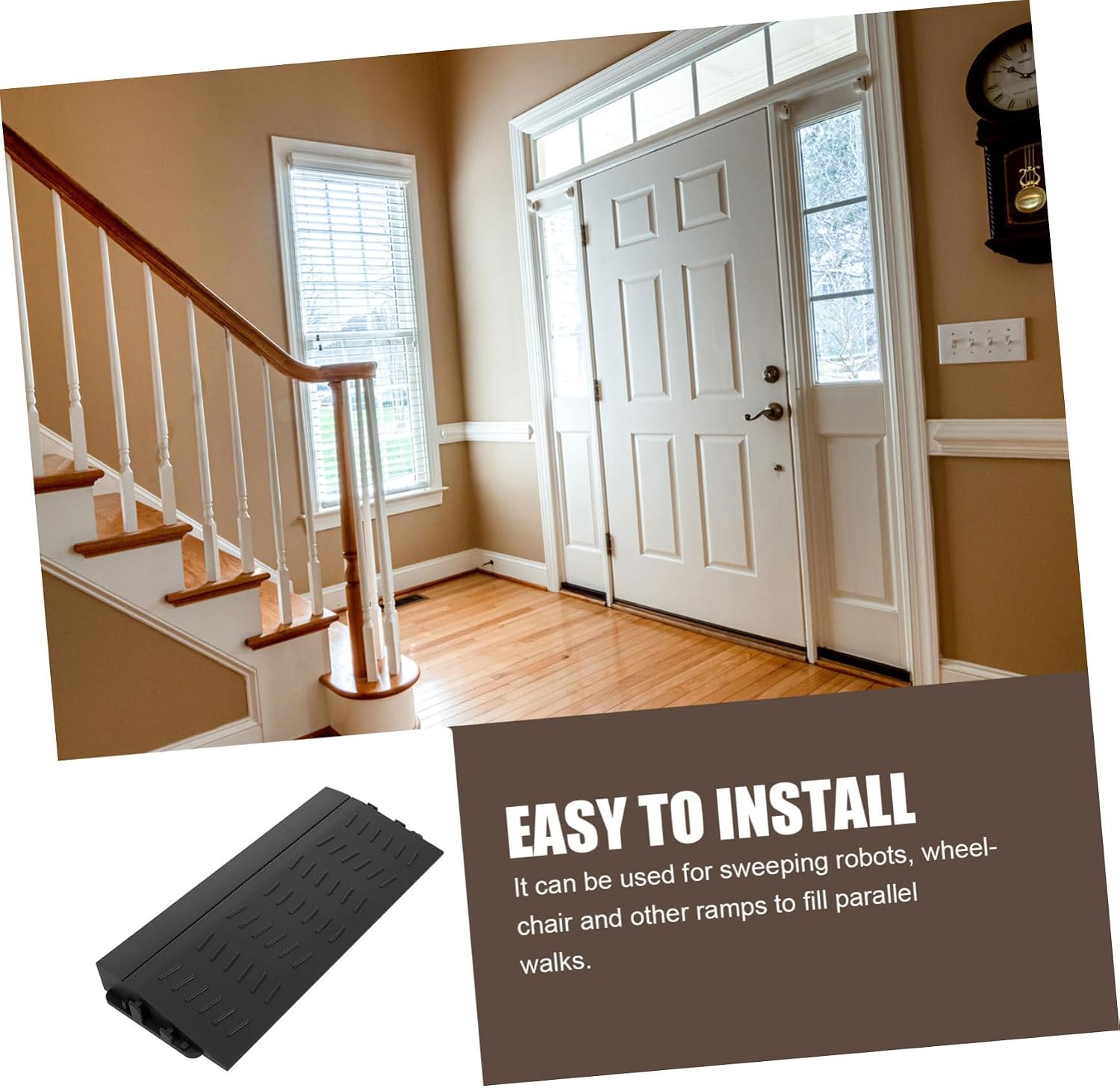 OUNONA Heavy Duty Ramp Long for Driveway Car Lift Mobility Scooter Non-Slip Surface Easy to Install