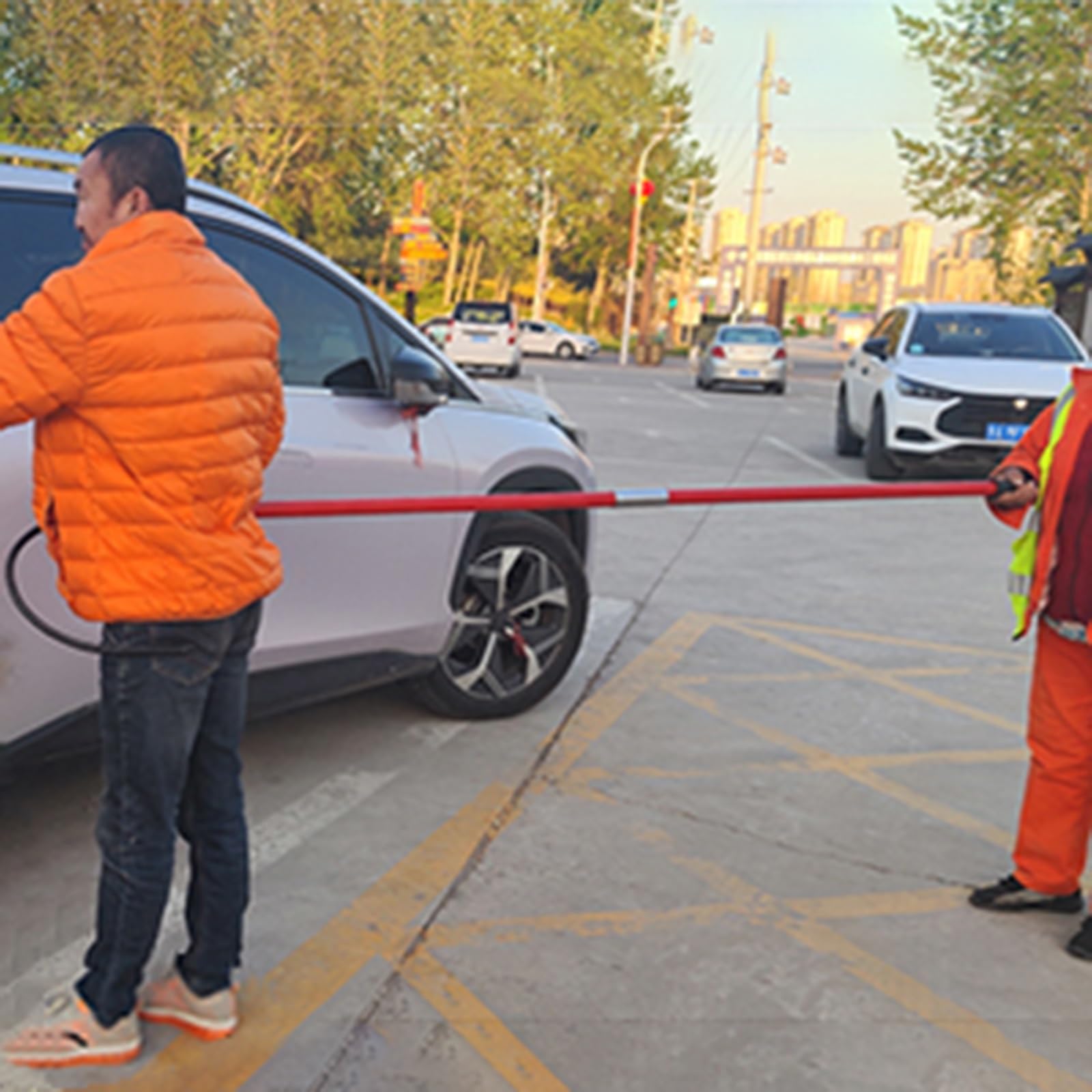 Czerwony izolowany hak ratowniczy, pręt izolacyjny z hakami/odłączane narzędzie bezpieczeństwa elektrycznego, wysokonapięciowy drążek ratowniczy przeciwporażeniowy (4 szt., 3,3 sto