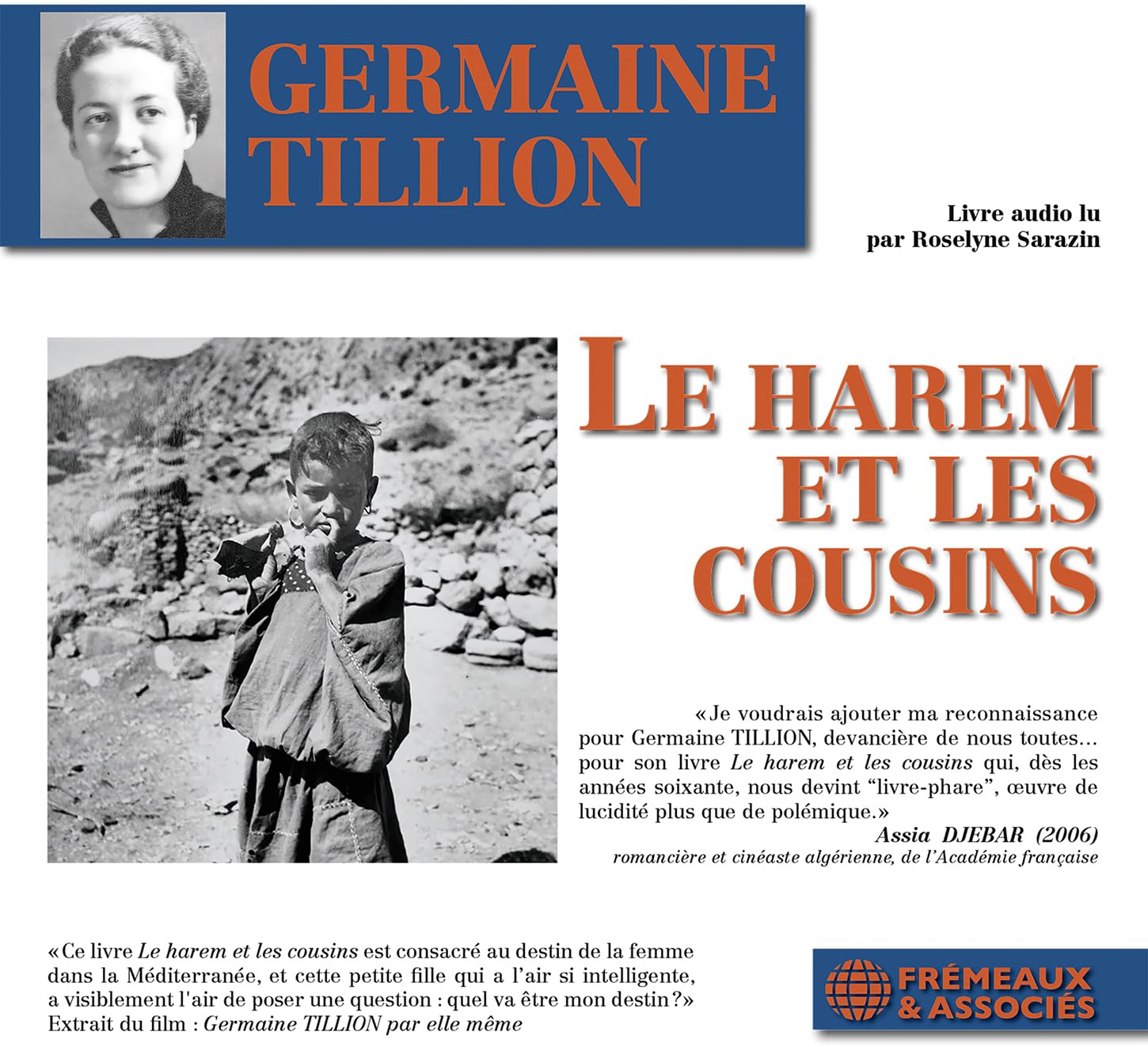 Le Harem Et Les Cousins Livre Audio Lu Par Roselyne Sarazin (Cd Mp3)