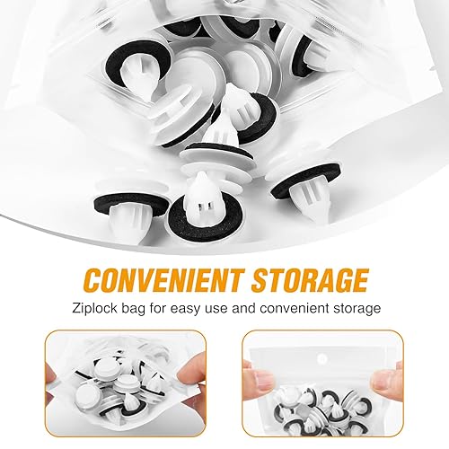 Miniatura 4 de GOOACC 50 clips para panel de moldura de puerta con sellador compatibles con Mazda GJ6R-68-ABX GJ6R68AB2 Mazda Miata, RX-8, CX-9, Mazda 3, Mazda 5,