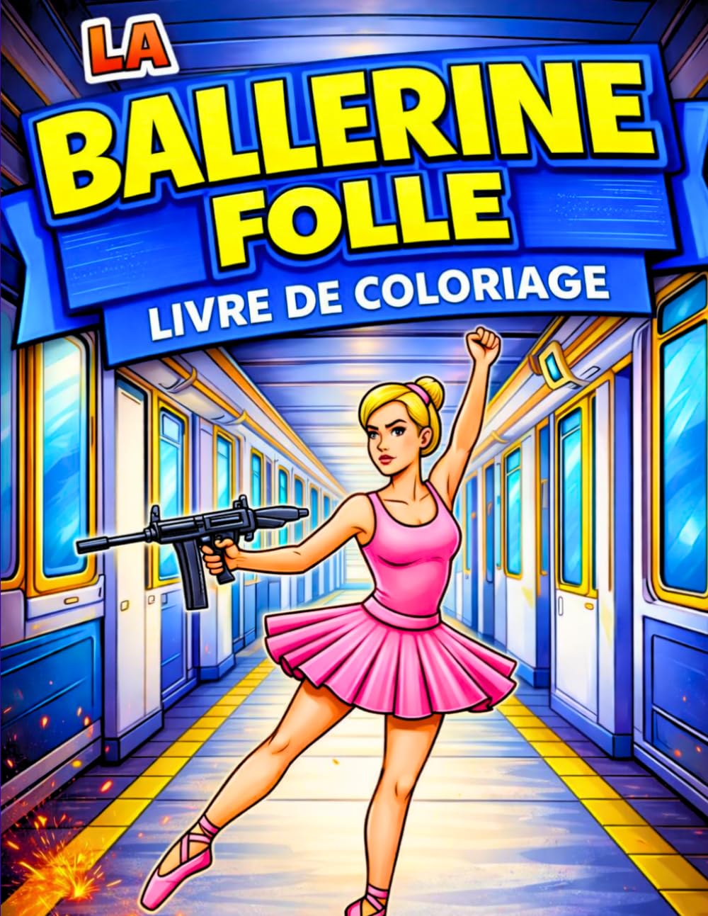 La Ballerine Folle Livre de Coloriage: Un Monde Excitant de Ballerines dans des Scènes d'Action Folles Livre de Coloriage pour Filles Qui Aiment la Danse le Ballet et un Peu de Folie