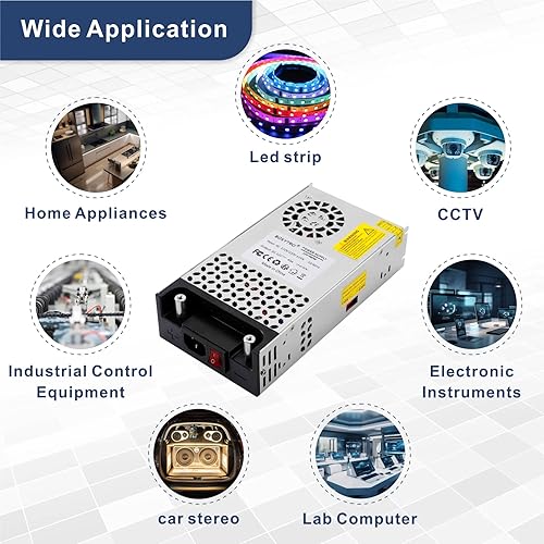 Miniatura 7 de BOSYTRO Fuente de alimentación conmutada de 12V 600W 50A Adaptador de fuente de alimentación universal Convertidor de transformador Convertidor de