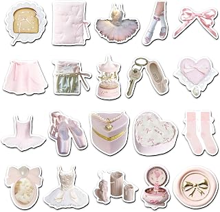 20 PCS Ins Style Ballet Theme Fridge Magnets, Elegant & Dynamic, Eco-Friendly ABS Material, Strong Neodymium Core, Suitable for All Ages, Perfect for Fridge/Computer/Luggage (Ballet)