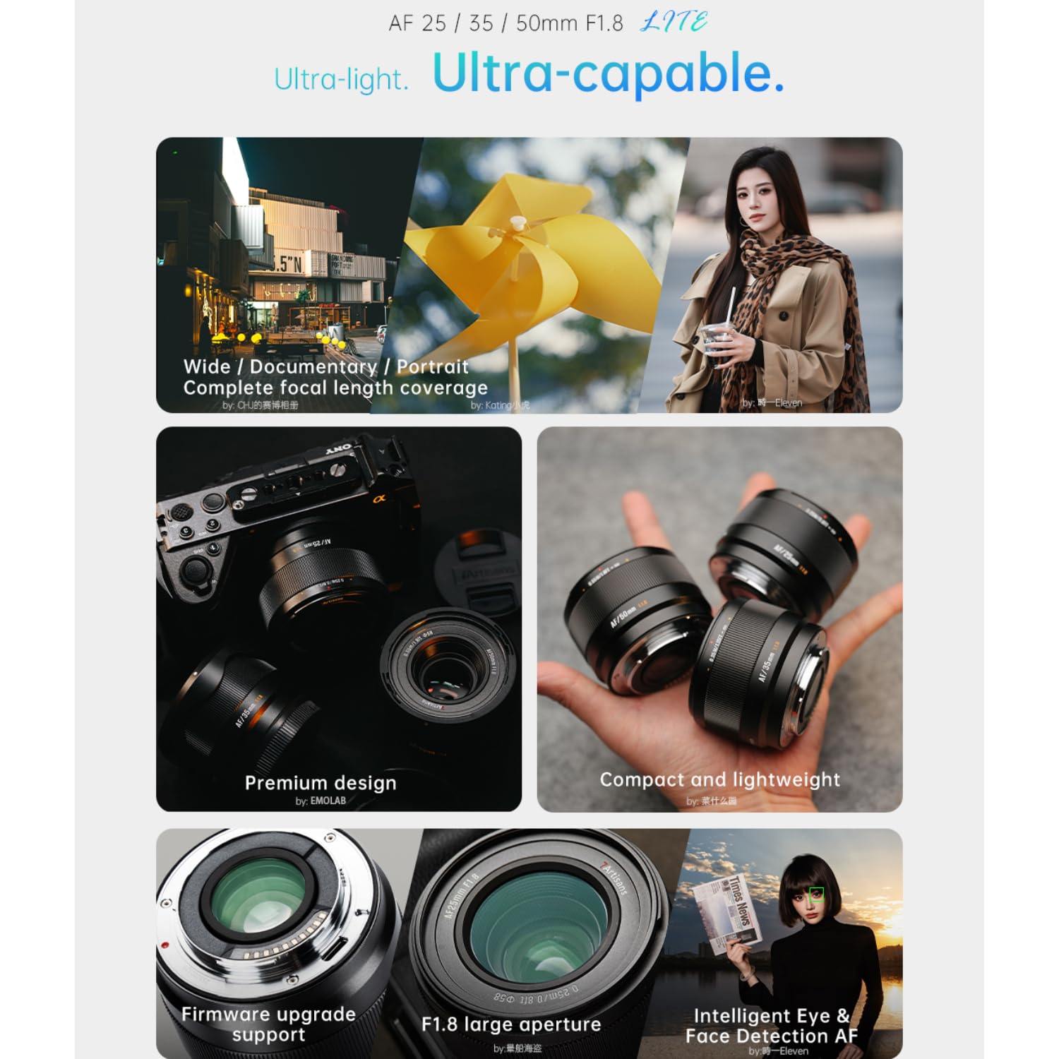 7artisans Obiettivo AF 35 mm F1.8 per E (APS-C) - Obiettivo mirrorless con messa a fuoco fissa STM, baionetta metallica e F1.8 per A6700, ZV-E10, A6400 e altro ancora (E-Mount)