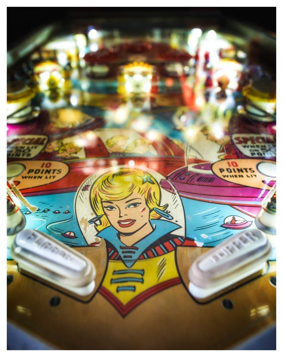 Antique Pinball Machine Fine Art Print 11x14 Unframed Photo Wall Art Poster Gift
