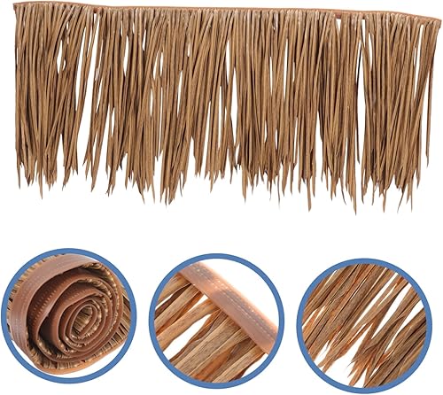 Miniatura 4 de Alfombra de paja simulada con decoración mexicana