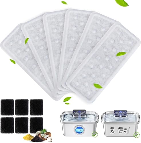 Miniatura 9 de Fuente de agua para perros de 2 galones, fuente de agua de acero inoxidable para perros grandes, múltiples gatos, fuente de agua para mascotas con