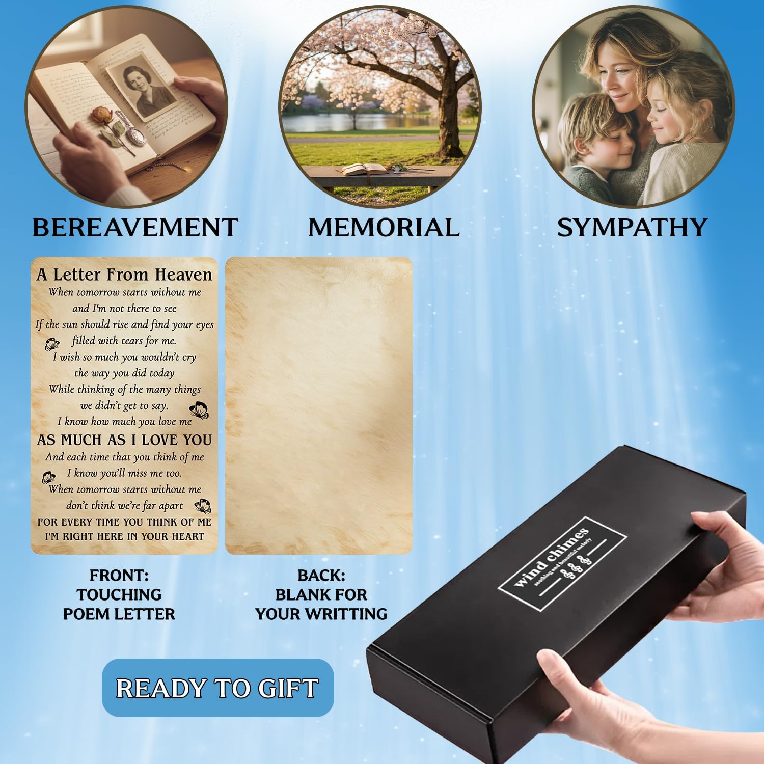 Personalized Memorial Wind Chimes for Outdoors with Golf Tribute “Heaven’s Greens” – Custom Name and Memorial Years – Meaningful Sympathy Remembrance Gift for Loss of Loved One Garden Porch or Home