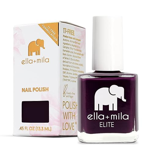 Miniatura 29 de ella+mila - Esmalte de uñas, colección BonBon - Late Night Tart - Fórmula de larga duración y resistente a las astillas