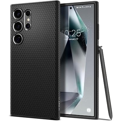 Spigen for Galaxy S24 Ultra Case, Liquid Air [No Magnet Ring] [Military-Grade Protection] - Matte Black