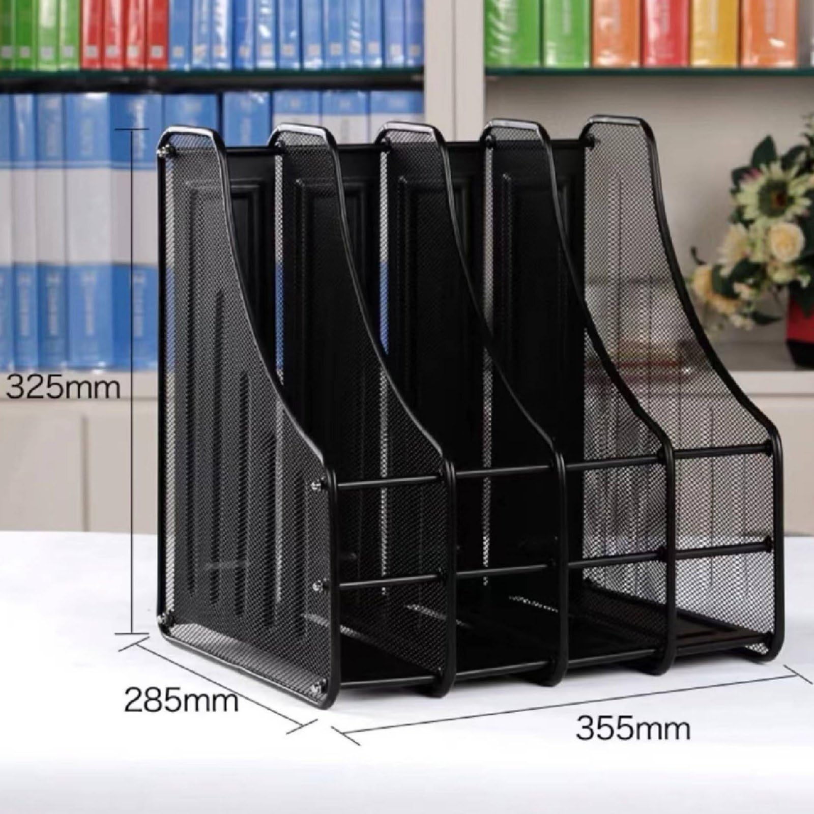 Portadocumenti a Rete Portadocumenti Organizer Portafogli Metallo Robusto Mantiene Penne E Note con Design Aperto per Ricerca Rapida Adatto per, Moderno-B