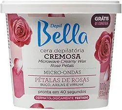 Depil Bella - Cera Cremosa Para Micro-ondas Pétalas de Rosas Deo 100g