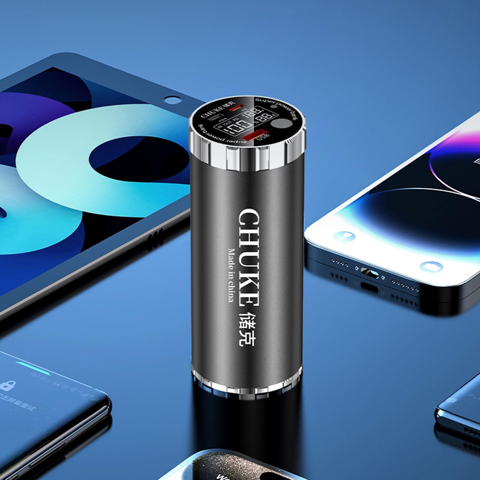 Estuche de carga de batería multifunción 46950 46950, color rojo | La carcasa de carga de energía soporta carga rápida de 22,5 W para usar