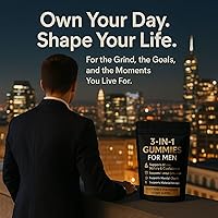 Vista 4 de Gomitas 3 en 1 para hombres, gomitas de oro Shilajit con musgo marino, ashwagandha, miel de manuka orgánica, raíz de bardana, extracto de musgo