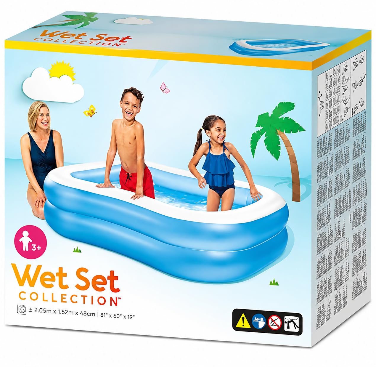 6.5 Feet Inflatable Family Swimming Pool | Large PVC Outdoor Pool for Kids & Adults | Portable Garden Backyard Swimming Pool for Summer Water Fun-picture-32