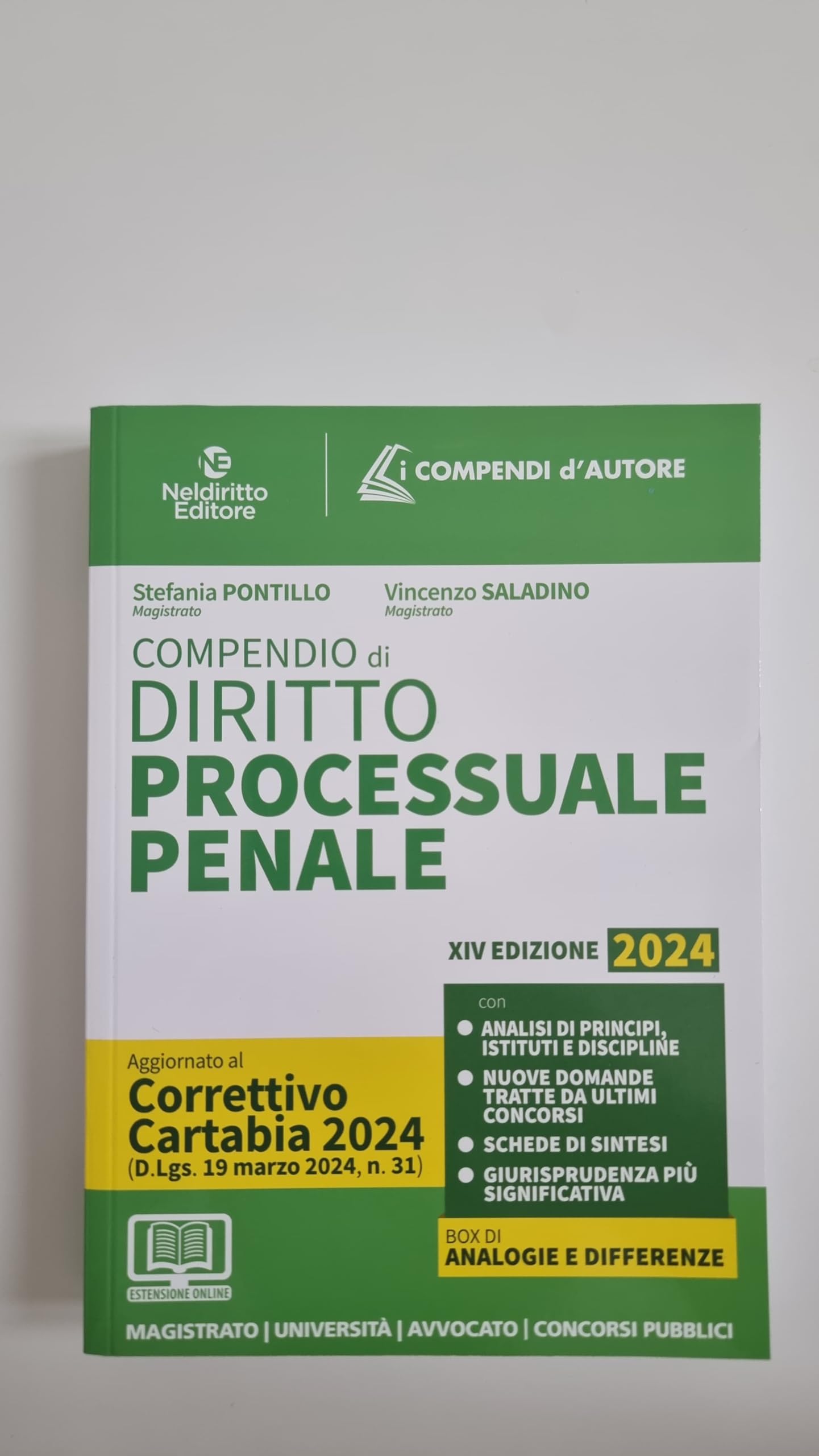Compendio di procedura penale 2024. Aggiornato al Decreto correttivo alla Riforma Cartabia. Per prova scritta e orale esame avvocato. Nuova ediz.
