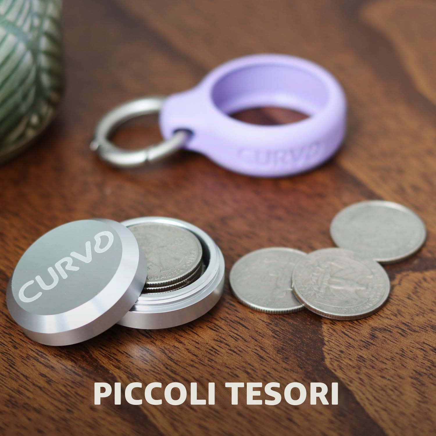 CURVD - Custodia Premium da Trasporto – Contenitore Portachiavi Durevole da Viaggio, Organizer per Pillole e Portapillole da Viaggio, Piccolo Supporto Impermeabile per Pillole, Tappi per Orecchie