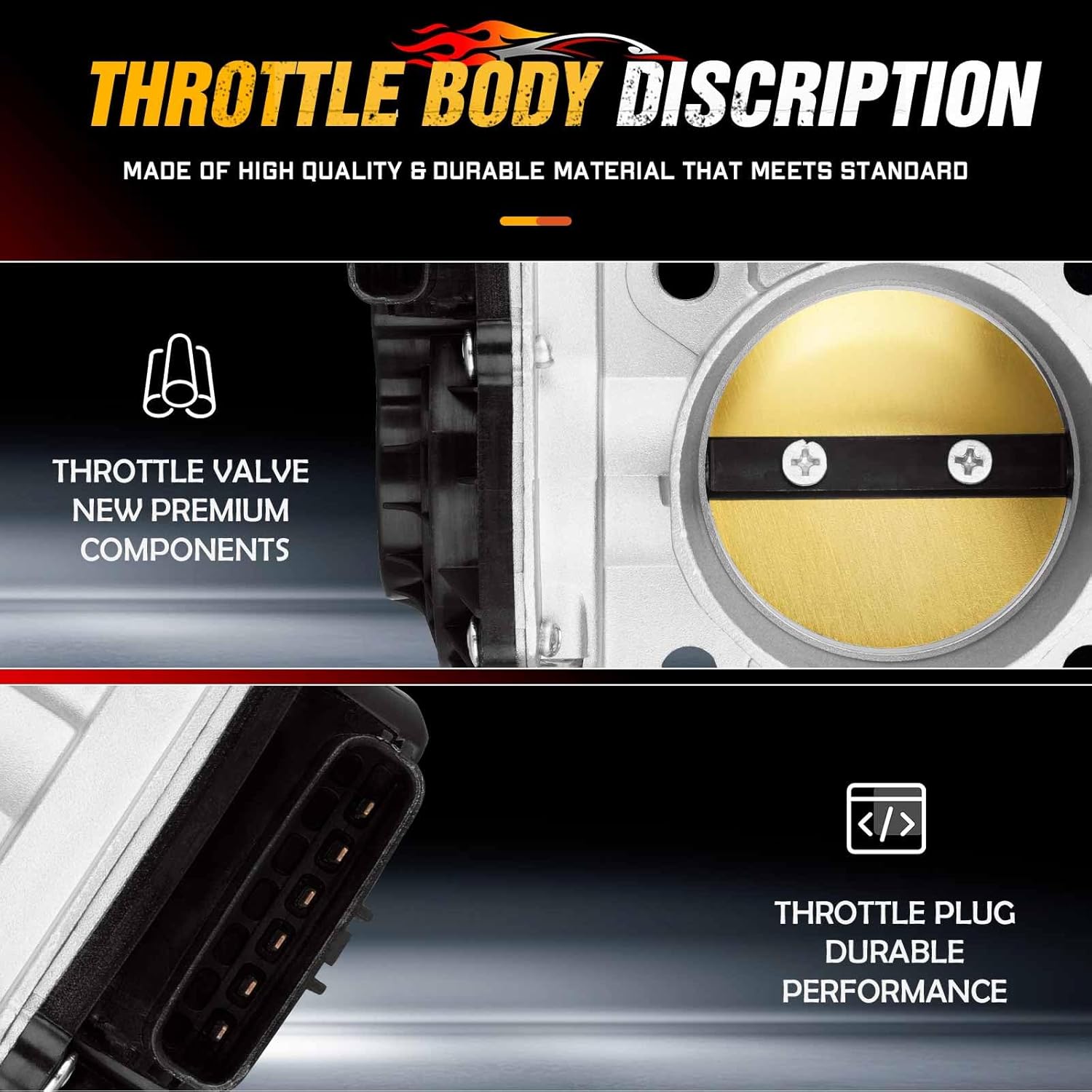 Throttle Body Fit For Toyota Camry 2007-2011 For Corolla Matrix 2009-2013 For Scion tC 2007-2010 For xB 2008-2015 For Lexus HS250h 2010-2012 (Only fit 2.4L L4 Engine)